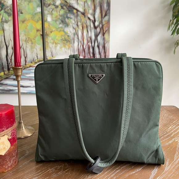Prada Handbags - Authentic Prada Tote Bag  Greens Nylon 2003101
